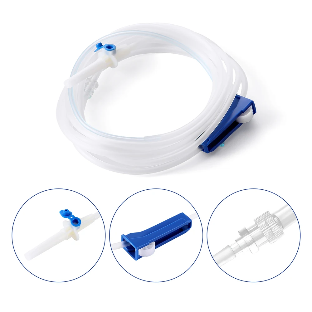 AZDENT Dental Irrigation Tube Sterile Single Use Irrigation System for Surgical Drive Unit with Flow Regulator