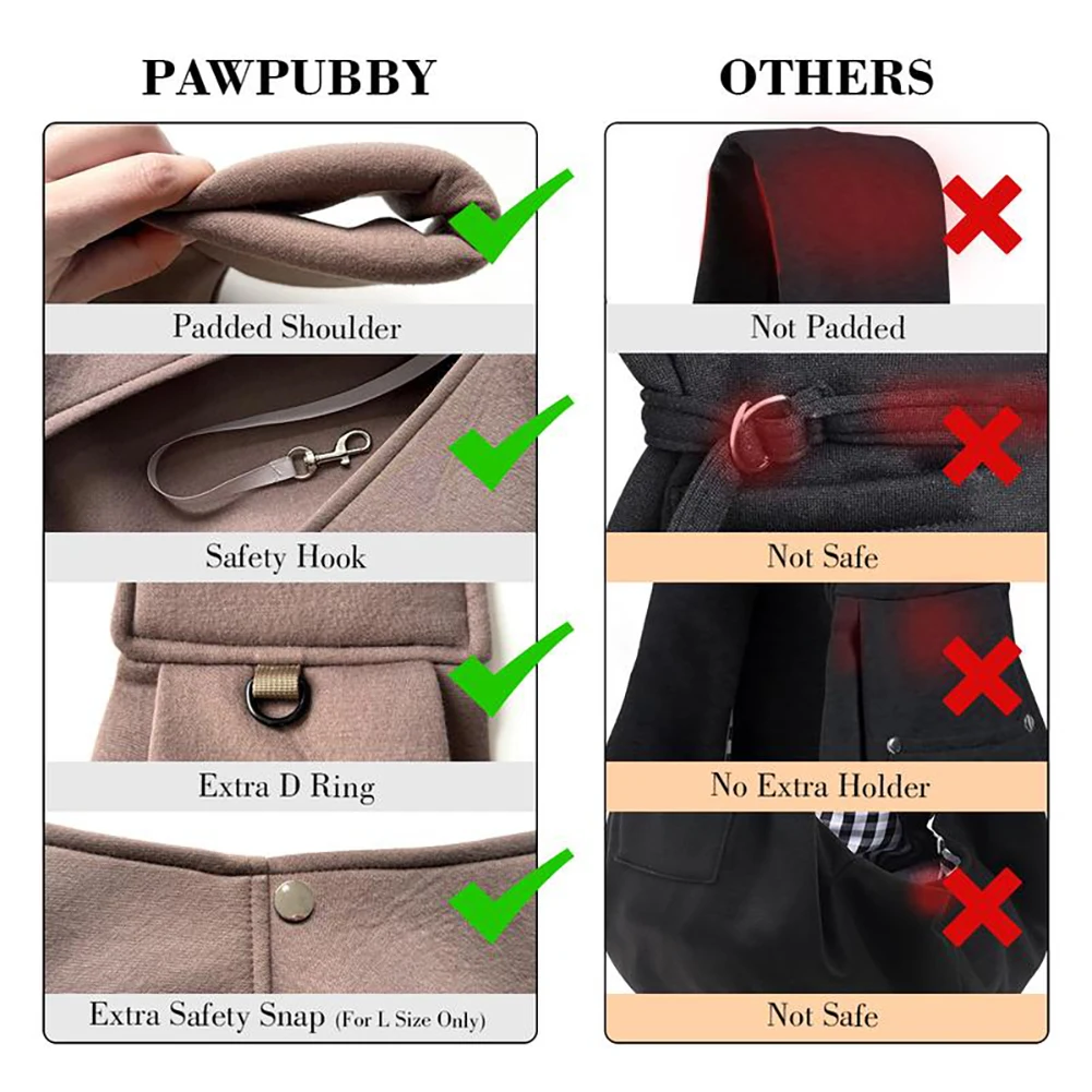 Comfortable Dog Bag Pet Crossbody Shoulder Bag Outdoor Travel Portable Cat Puppy Sling Carrier Bag Pet Carrying Supplies view 4
