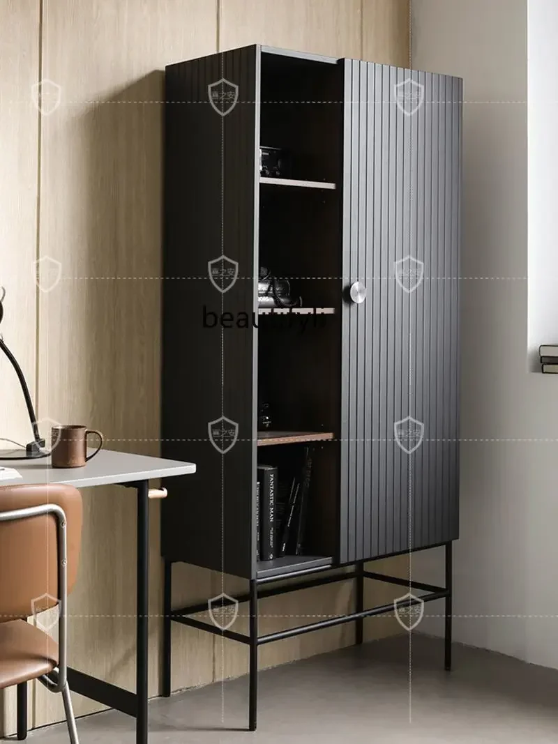 X A15 Nordic Side Cabinet Storage Cabinet Showcase Bookcase Italian Personality Simple Metal Open Bookshelf Display