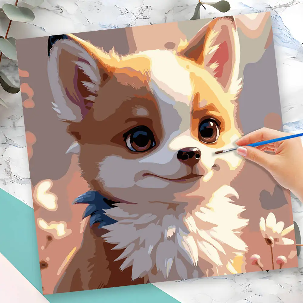 Disney-pintura al óleo por números para niños, dibujos animados para colorear por números, Toy Story, pintura acrílica, villanos, regalo único pintado a mano