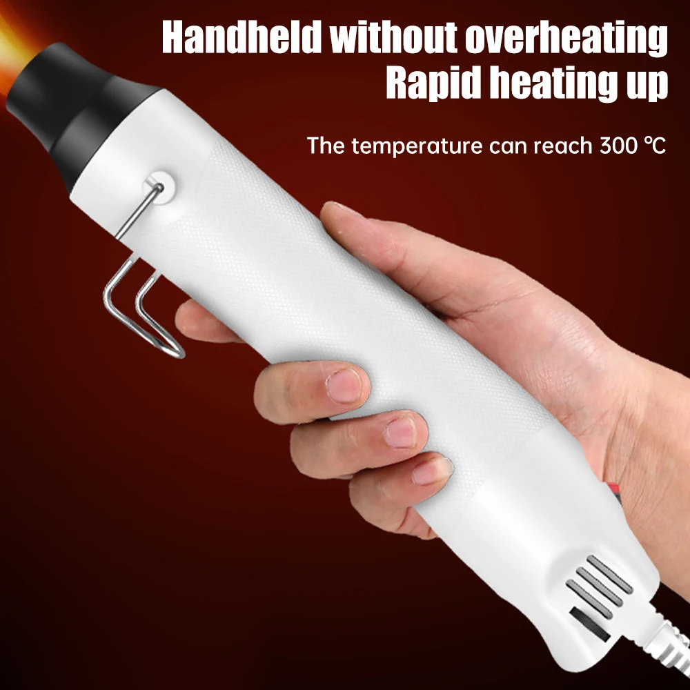 Imagem -02 - Heat Gun Electric Power Mini Hot Air Gun Blower Secador de ar para Solda Ventilador Térmico Shrink Wrapping Faça Você Mesmo Ferramentas de Solda 300w