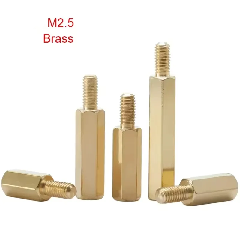 

Brass Hexagonal Male and Female Standoff Board Rack Studs PCB Motherboard Hexagonal Isolation Post M2.5