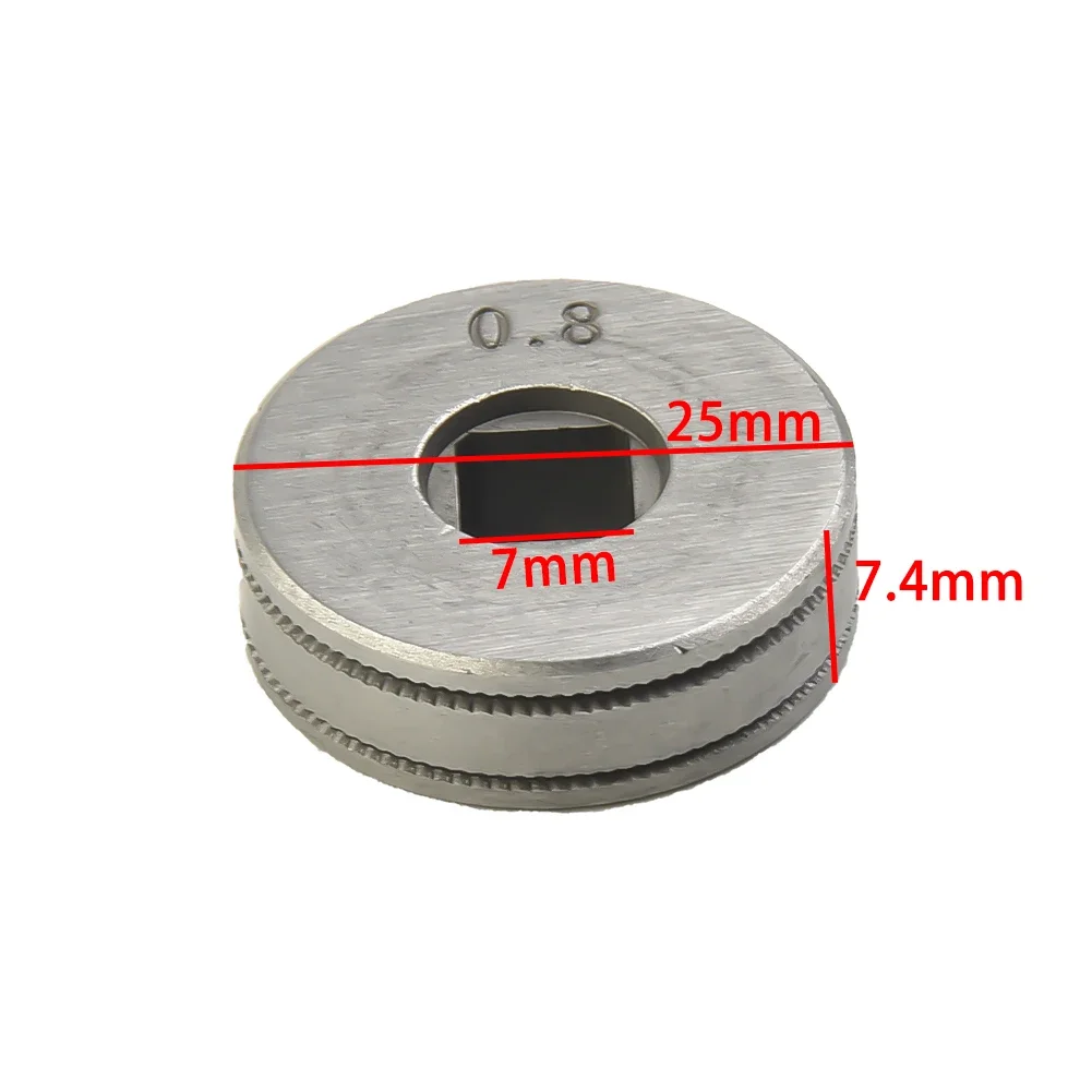 

Mig Welding V Groove Wire Feed Roller Parts Stainless Steel Fits Wire Feeders Using 023'' And 030'' Wire Diameter 25mm Outer