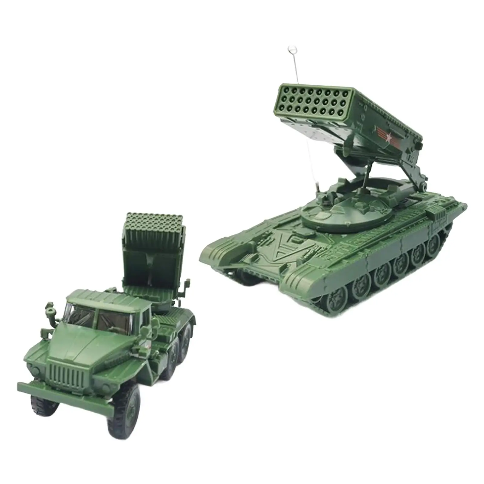 

2Pcs 1/72 Tank Model Tanks Vehicle Toys 1/72 Tank Toy Model for Kids Children Girls