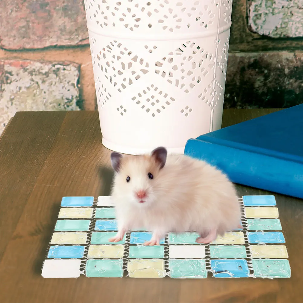

3 Pcs Cooling Mat Summer Bed Rabbit Cooling Guinea Pigs Cool Mat Pad Mini Pet Sky Blue Cool Plate Small Pet House