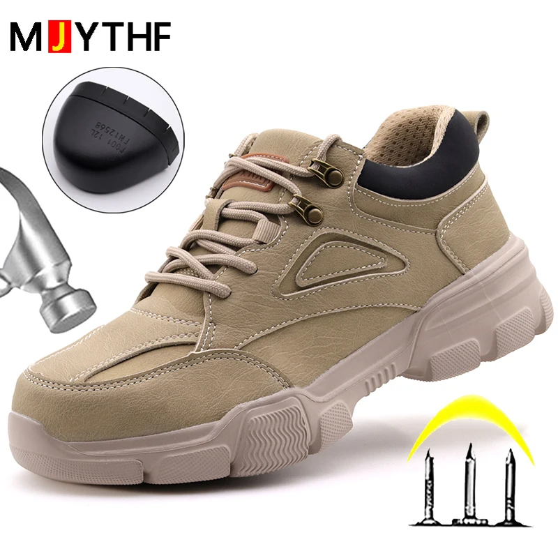 Male Safety Shoes Work Sneakers Indestructible Work Safety Boots Winter Shoes Men Steel Toe Shoes Sport Safty Shoes Dropshipping