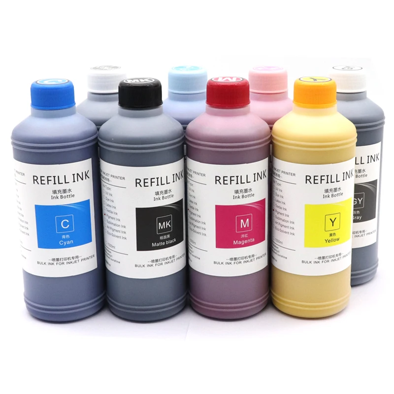 500ML Pigment Ink for HP 70 Refillable Ink for HP Designjet HP Z5400 Z5200 Z2100 Z3100 Z3200 Printer Pigment INK hp70 Color