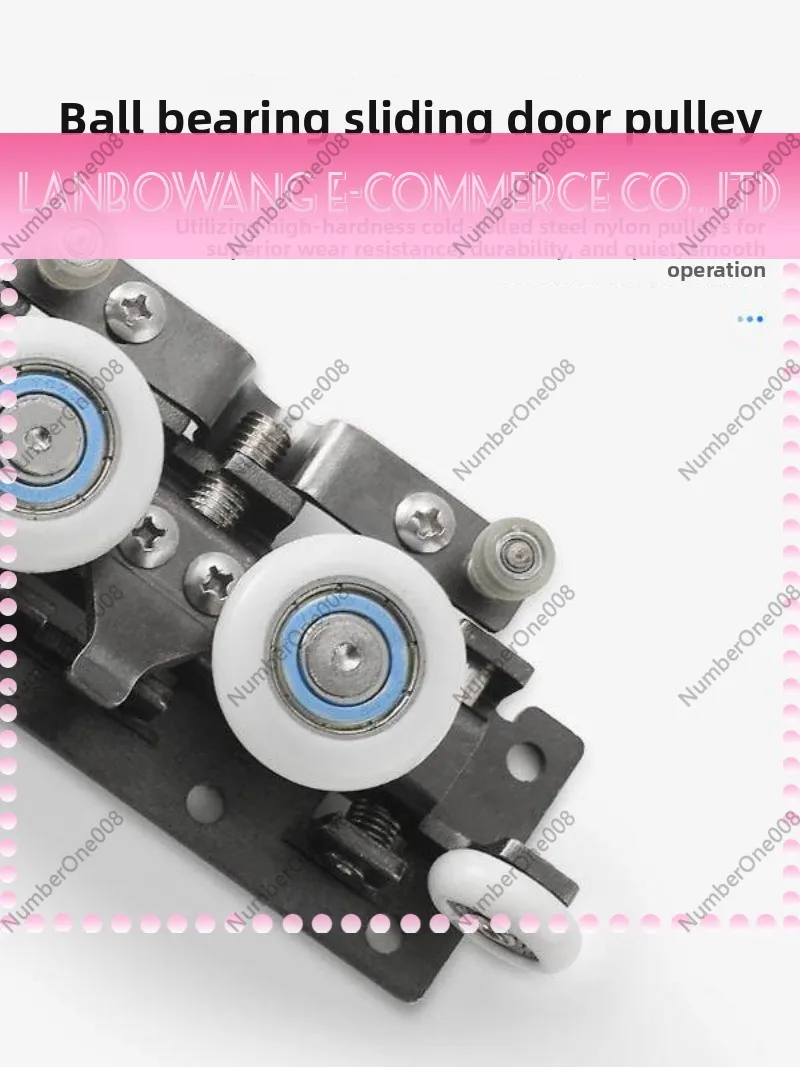 Trackless Sliding Door Hardware Aluminium Alloy Suspension Rail Ghost Door Fitting Two Way Buffer Electric Optional