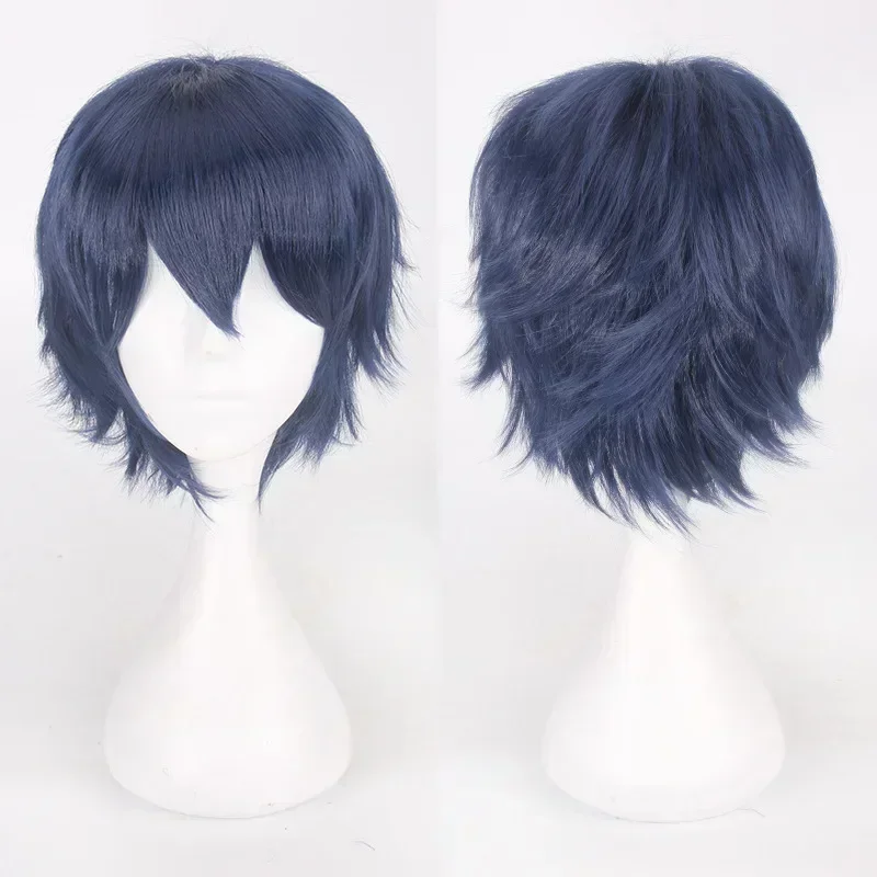 Anime Mystic Messenger 707 Cosplay Synthetische Perücke Kurze Rot Orange Hitzebeständige Haar Cosplay Perücken – Detail 13