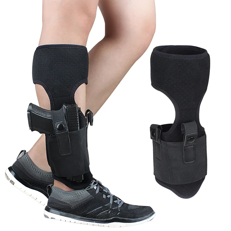 1PC/Outdoor Tactical Leg Holster Field Ankle Tie Holster Concealed Fit Breathable Neoprene Pistol Holster gun accessories