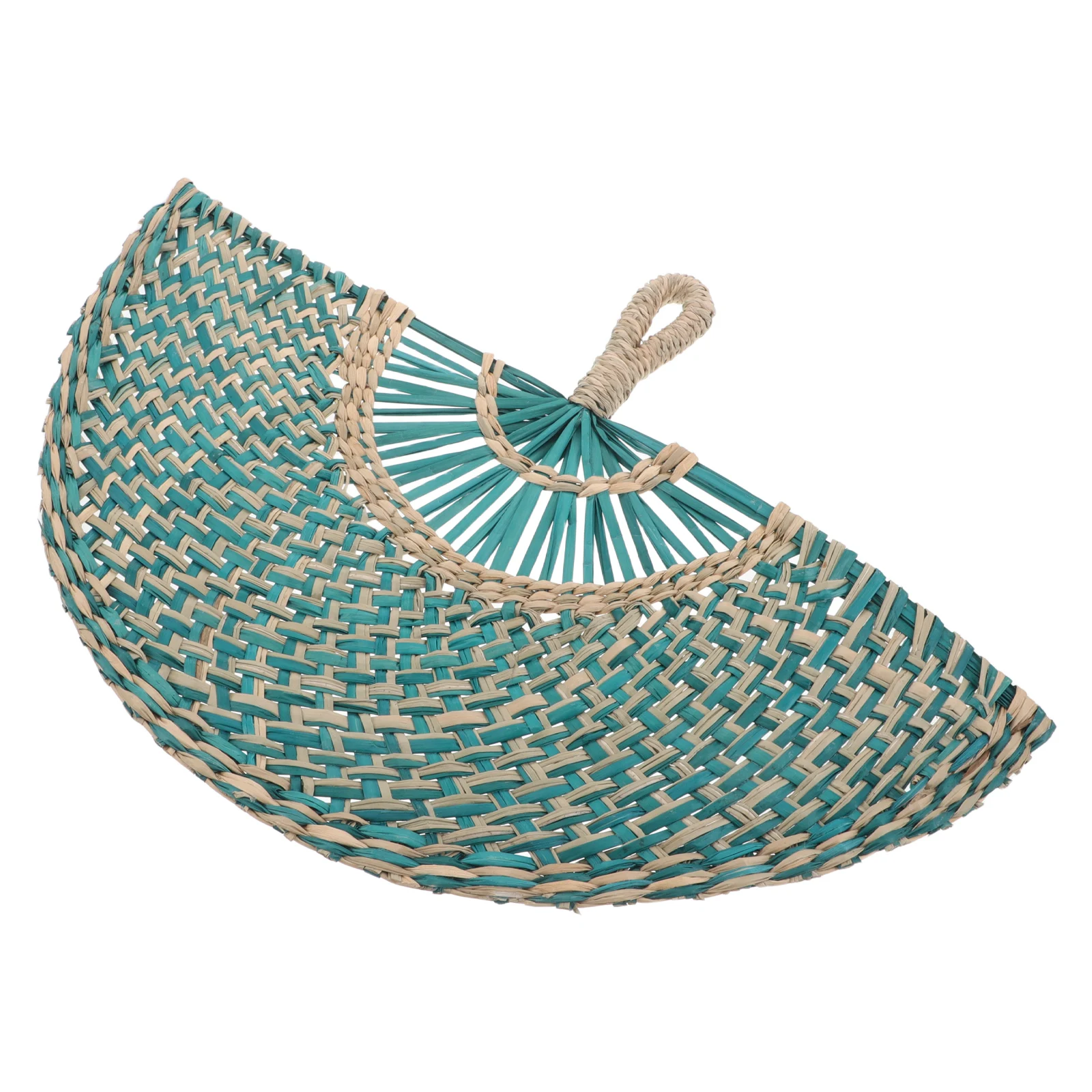 

Handmade Straw Fan Decorative Weaving Handheld Woven Chinese Style for Wall Photo Prop Farmhouse Fans