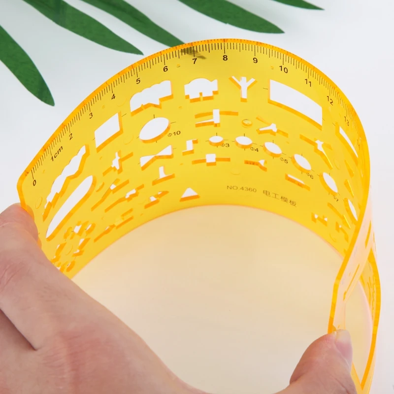 Geometric Electrician Formwork Template Ruler Stencil Drawing Measuring Tool