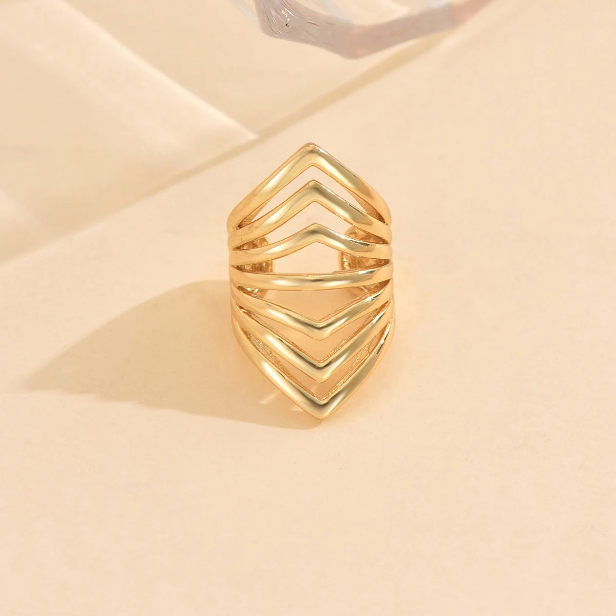 ZHONGVI Exquisite Gold Color Geometric Design Ear Clip Earrings for Women Non Piercing Fake Piercing Ear Cuff Earrings Jewelry