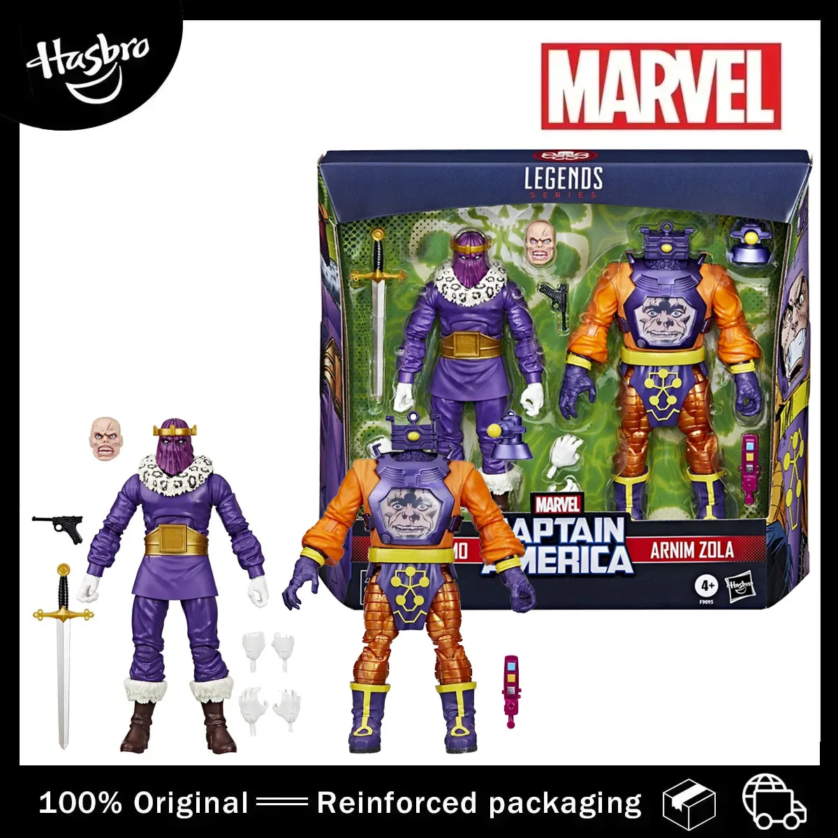 En Stock Hasbro Marvel Legends Series Baron Zemo y Arnim Zola figura de acción colección de 2 paquetes modelo Original adorno juguete de regalo