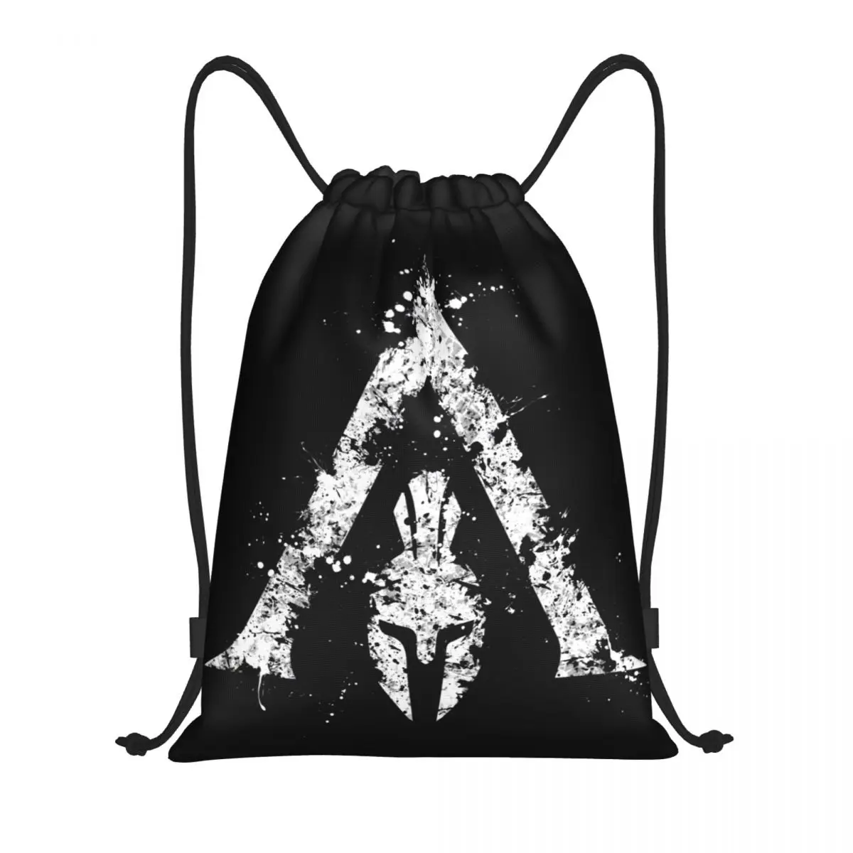 Sparta Spirit Spartan Skull Drawstring Backpack Sports Gym Bag for Women Men Shopping Sackpack