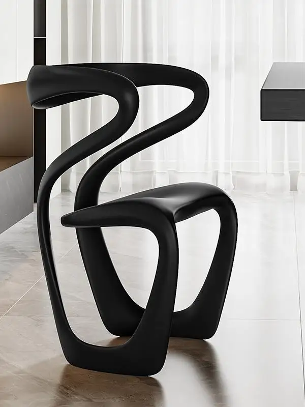 

Medieval dining chair light luxury high sense designer chair heterosexual personality creativity