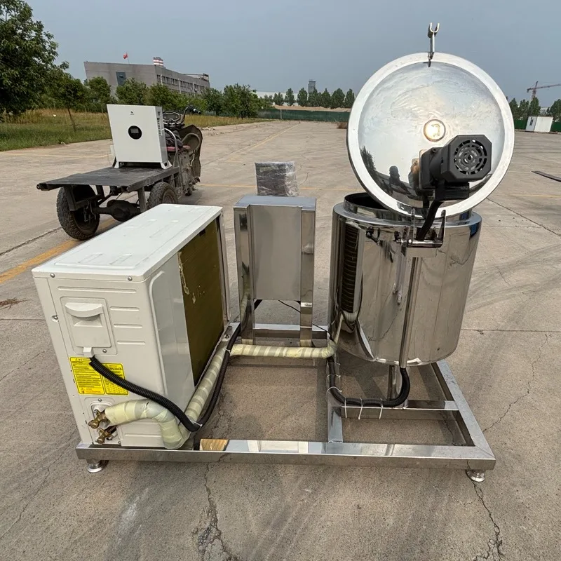 Stainless Steel Milk Refrigerated Cooling Tank Dairy Storage Tank With Agitator for Yogurt Milk Liquid Preservation