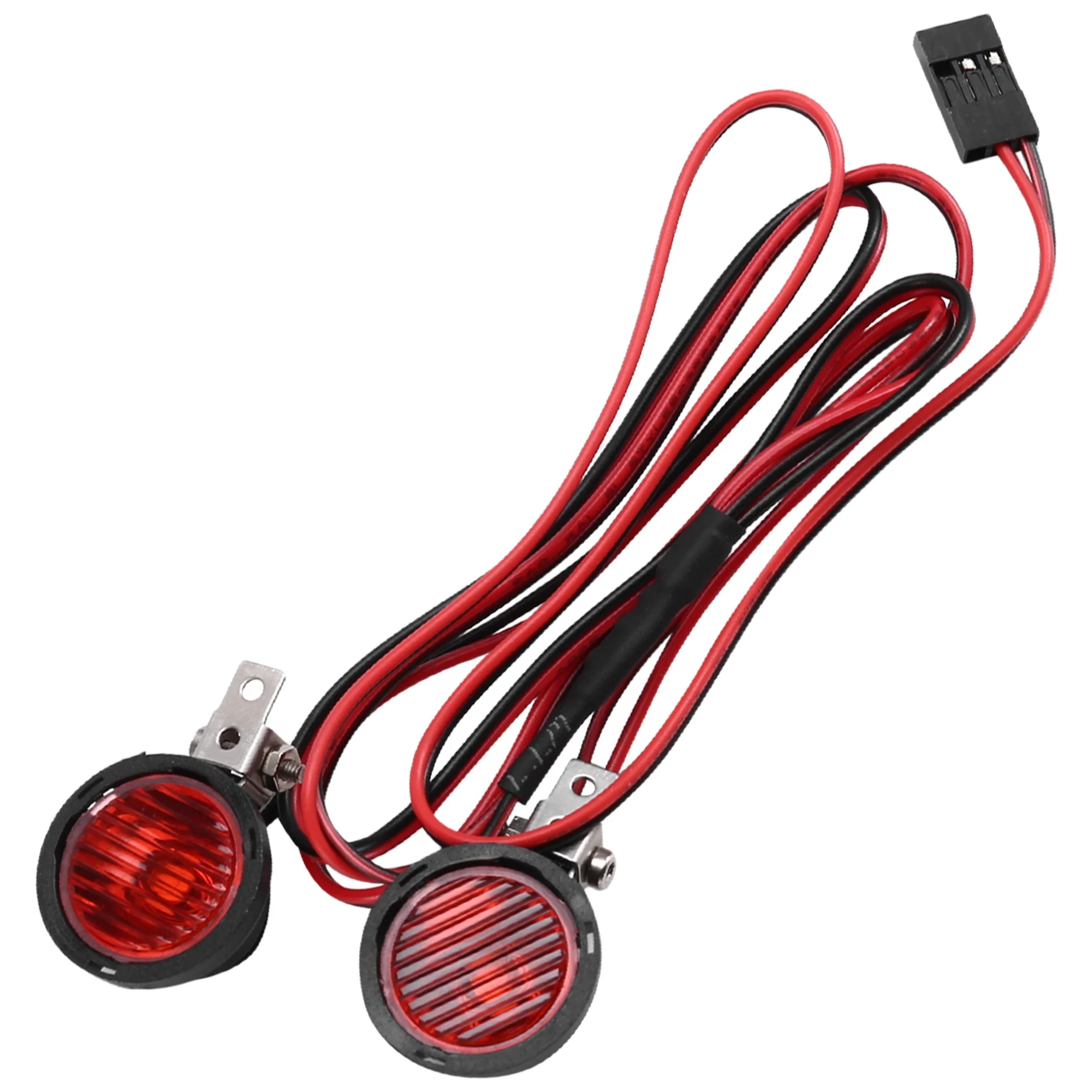 FBIL-LED Lights Bright Headlights Spotlight For 1/10 RC Crawler Car TRX4 TRX6 Axial SCX10 90046 Round 2LED