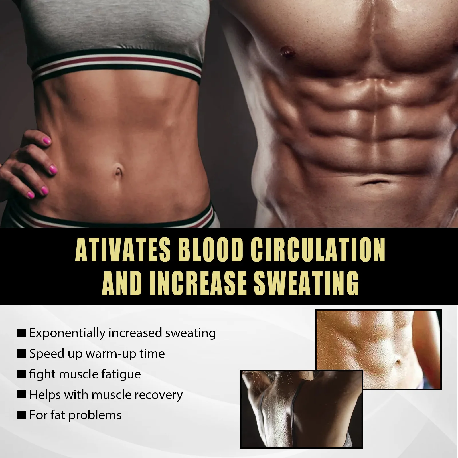 Abdominal Muscle Cream Fast Fat Burning Gel Anti Cellulite Ginger Belly Burner Body Slimming Weight Loss Cream for Men Women 50g