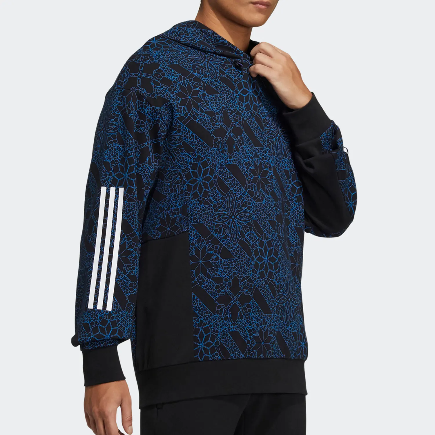 

adidas genuine season's new men's fashionable durable hooded sweatshirt HE2914
