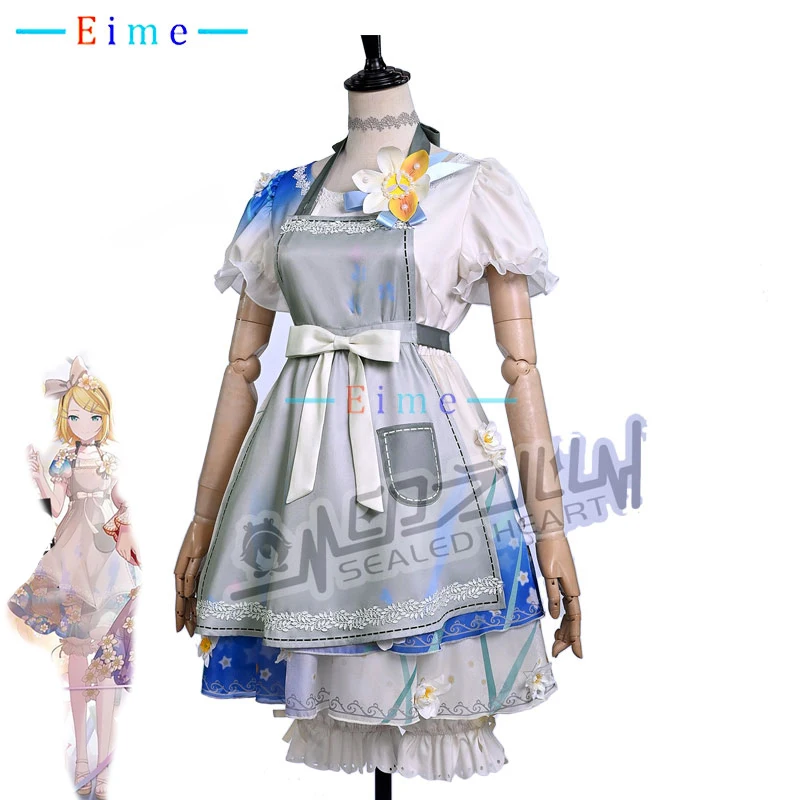 

PJSK Rin Cosplay Costume Women Cute Dress Fancy Party Clothing Halloween Carnival Uniforms Custom Made