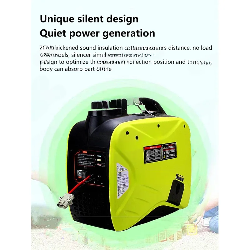 Car 24V volt parking air-conditioning gasoline generator 2500W self-starting frequency conversion silent small portable portable