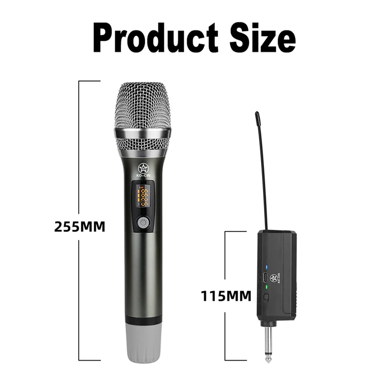 Универсальный беспроводной микрофон 1 Drag 2, ручной U-сегментный FM-микрофон для уличного караоке, сценического шоу