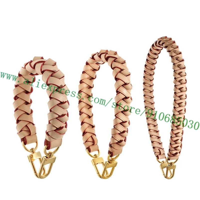 

Vachetta Calfskin Braided Strap For Designer Women Neo Handbag Lady Neonoe Bucket Bag Purse Handle Elbow Shoulder Carry Belt