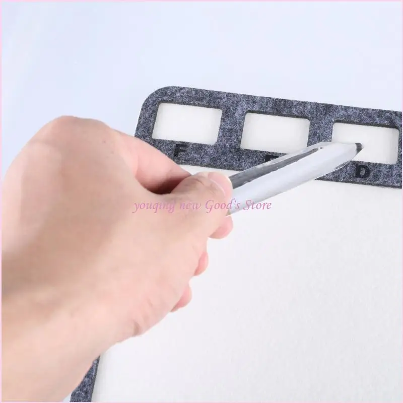 

57QA Handcraft Beading Mat Set 2Pcs Study Felted Jewelry Making Boards Accessory with Alphabetical Bead Sorting Supplies