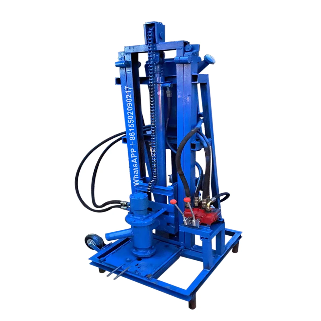 Small well drilling rig/100m deep drilling rig/electric household digging machine automatic hydraulic drilling rig