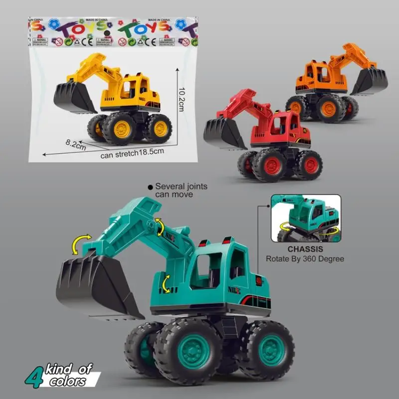 1 pz veicolo di ingegneria inerziale grande scavatore bambini ragazzo giocattoli da spiaggia simulato escavatore camion giocattolo regalo modello Traxcavator