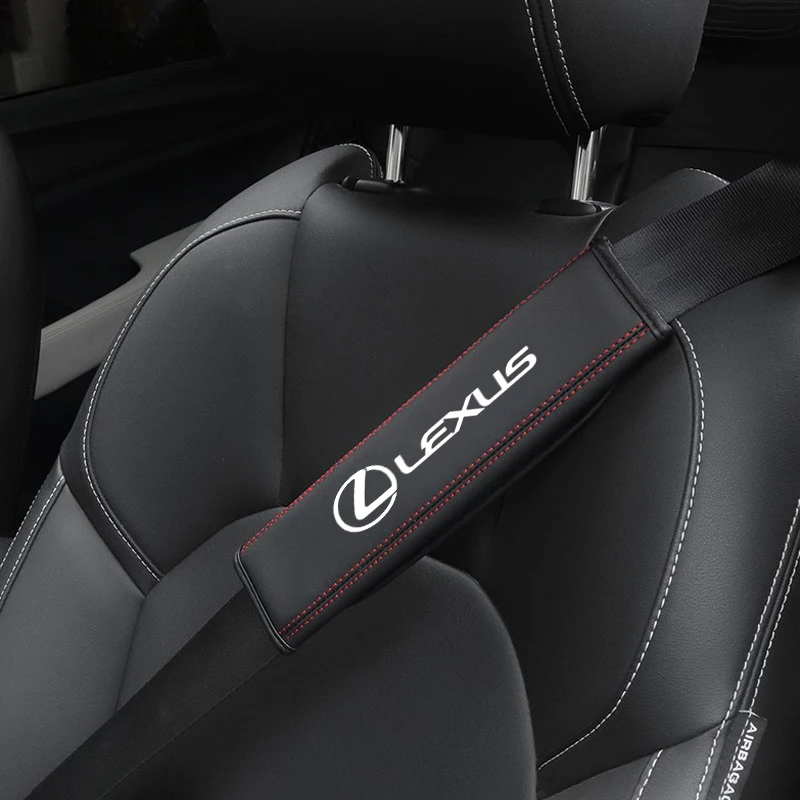 Car Seat Belt Shoulder Pad High-Grade Durable Protect Cover For Lexus F SPORT ES RX NX LS UX LM LX GX LC RZ IS CT GS RC HS SC TX