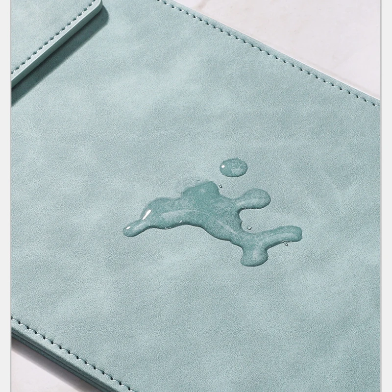 PU Leather Mini Magnetic Writing Clipboard Pure Color Writing Pad Business File Folder Restaurant Menu Covers Paper Organizer