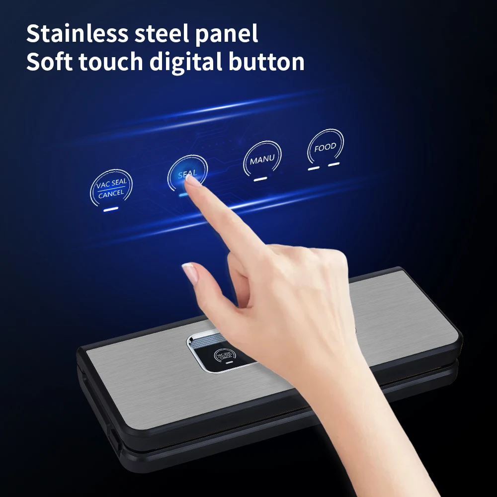 ELEKCHEF BioloMix 진공 포장 기계, 식품 보관용 수비드 진공 실러, 습식 건조 식품 포장 진공 백