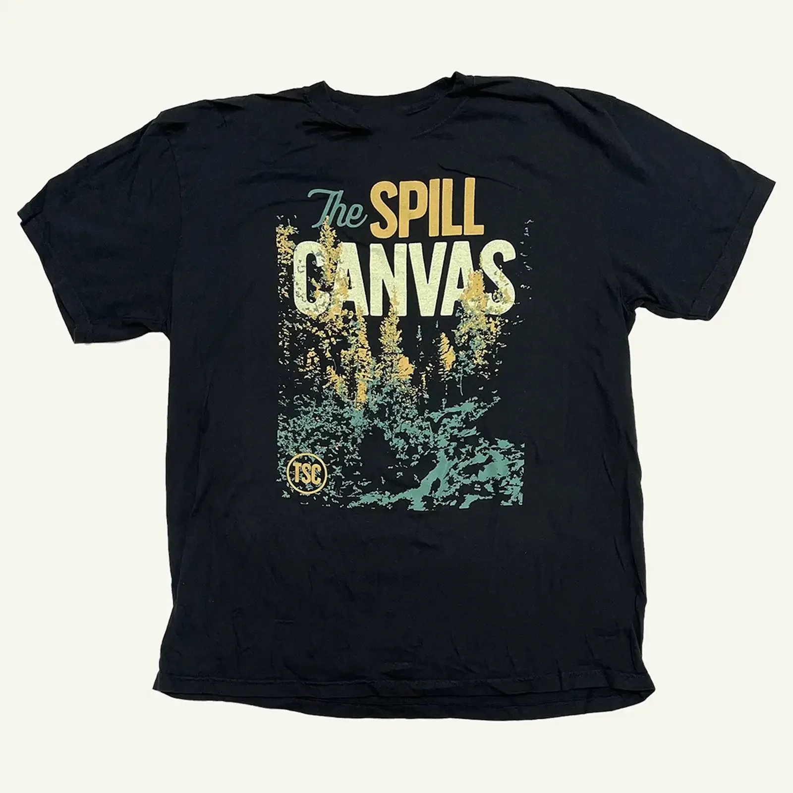 The Spill Canvas Deep Woods T Shirt Cotton Black S 5XL 1P1212 vintage Washed graphic Unisex Breathable homme Stretched