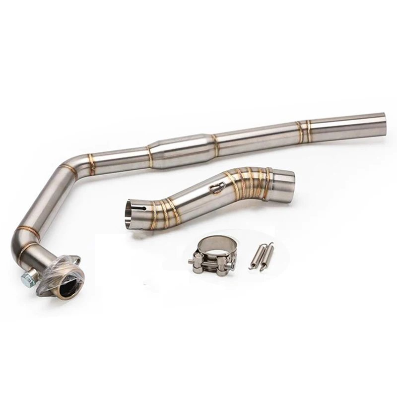 لهوندا CBR300 CB300R CBR 300 CB 300R 51 مللي متر دراجة نارية العادم الانزلاق على دراجة نارية الكوع نظام الجبهة الأوسط وصلة الأنابيب سباق