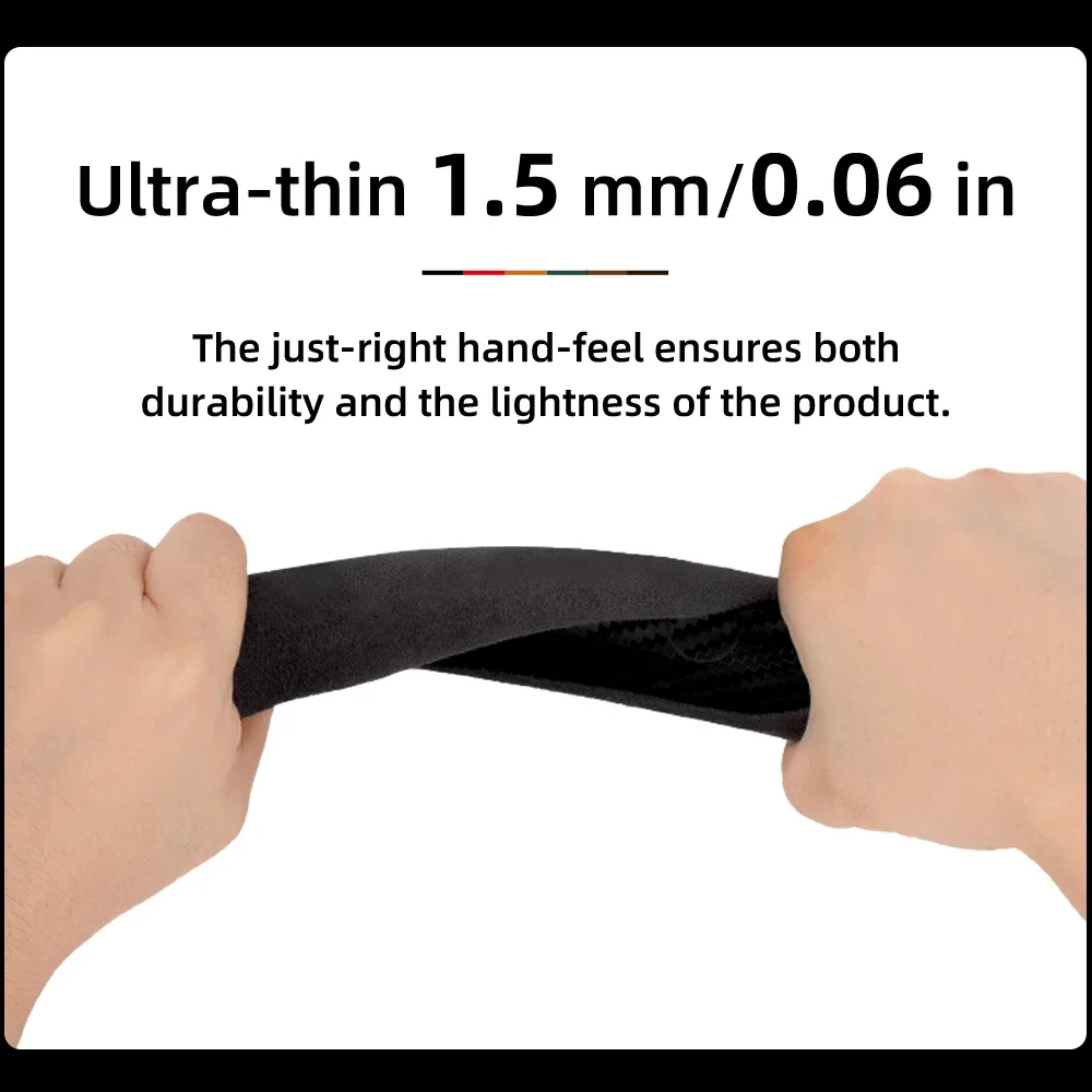Adequado para lincoln fivela antiderrapante capa de volante de camurça segmentada adequada para mkc mkz mkx continental navegador mkt