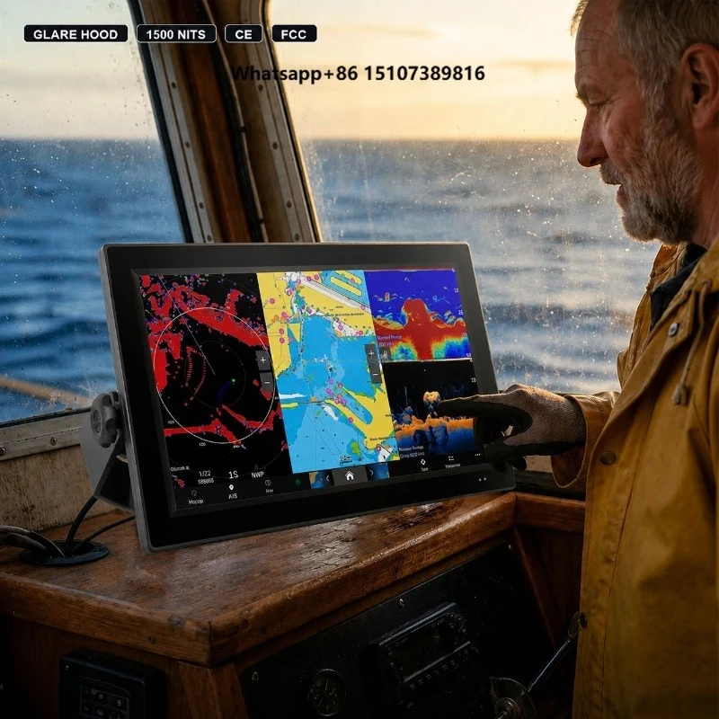 Wholesale 4K 1500 Nits Sunlight Readable Touchscreen Marine Display IP67 Waterproof LCD Screen