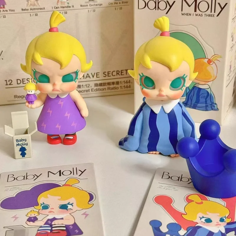 Baby Molly When I Was Three Years Old Series Blind Box Fashion Toy Gifts Tabletop Decoration Mystery Box Kids Surprise Gift Toy