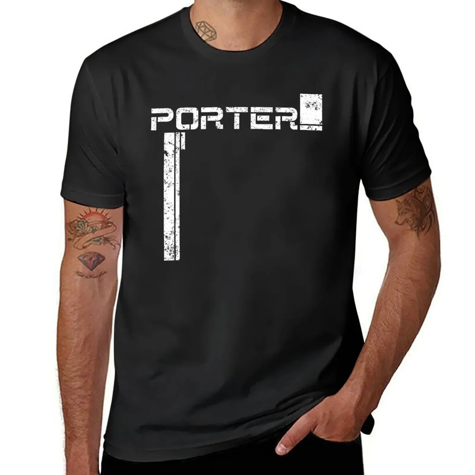 Death Stranding Porter Logo T-Shirt designer shirts summer tops sweat oversized anime shirts men