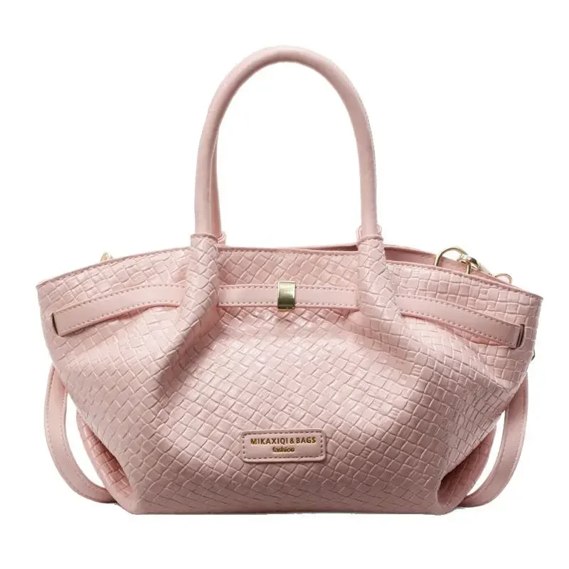 

2025 New Women's High-End Wax Leather Pleated Tote Bag | Waterproof Large-Capacity Commuter Shoulder Bag with Reinforced Handles