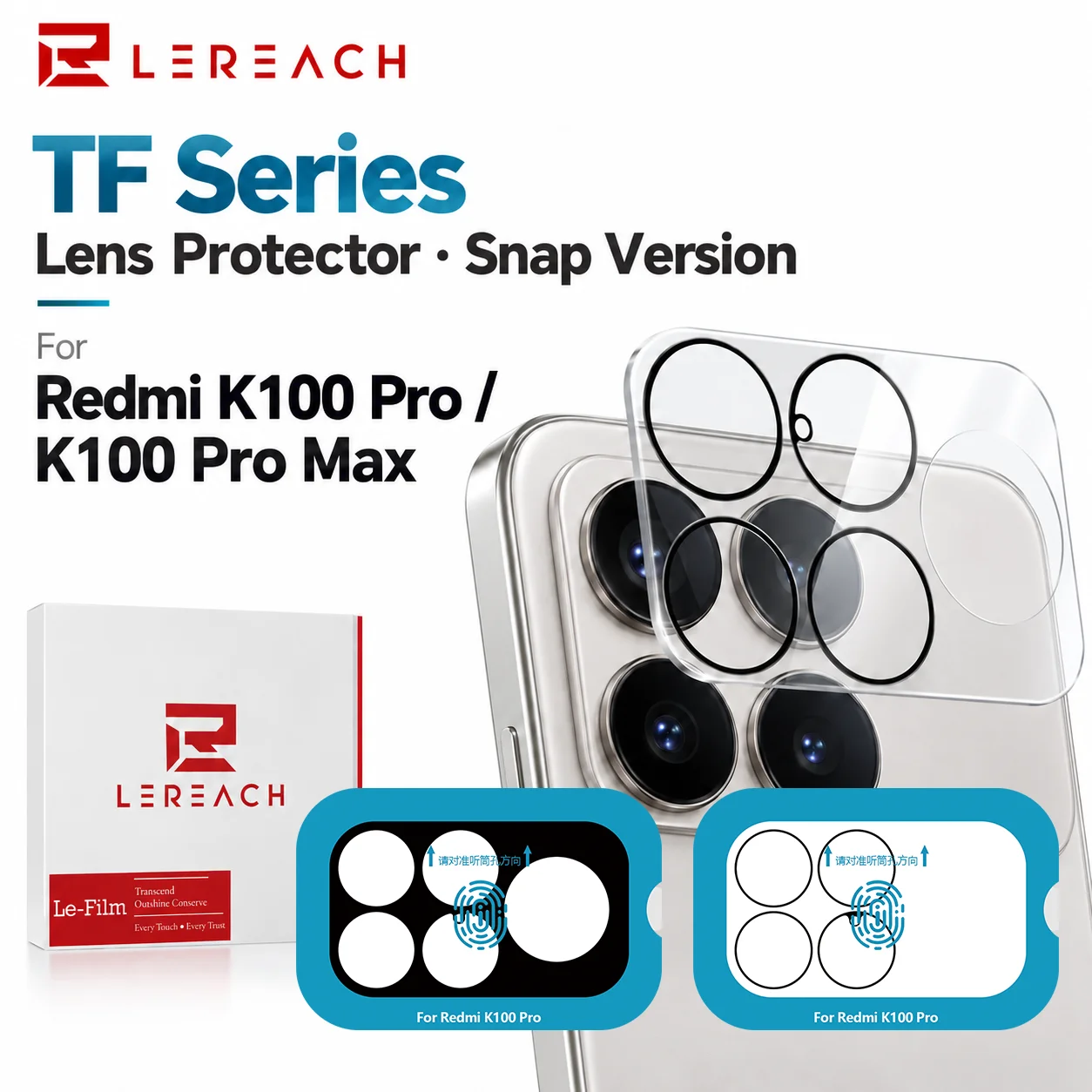Camera Lens Glass For Redmi K100 Pro Max Protector Film HD Clear Anti-Shatter Ultra-thin LS3004