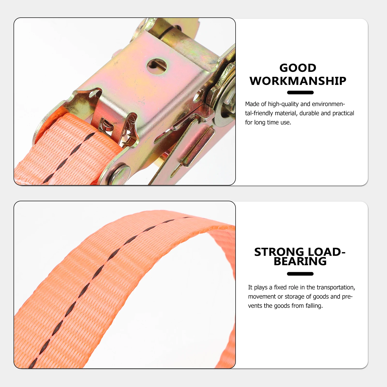

1 set 1 Set Cargo Binding Belts Luggage Straps Truck Tie Down Ropes Heavy Duty Fixing Straps For Storage Boxes Transport