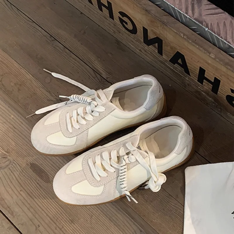 

Женские повседневные кроссовки, осень 2024, балетки в стиле ретро, спортивная обувь, дизайнерская новая дорожная обувь для бега на шнуровке, высокое качество