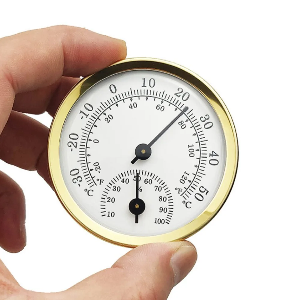 Mini thermomètre hygromètre analogique 2 en 1, jauge de température et d'humidité murale pour la maison, le bureau, la serre, utilisation en intérieur