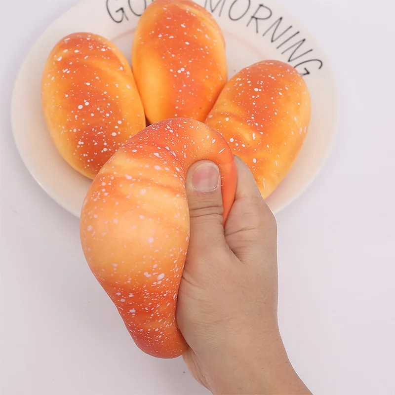 3 szt. Zabawka antystresowa kreatywne śniadanie chleb ananasowy wycisnąć zabawki Fidget Squishy Play Pranks dla dzieci dorośli prezent Prop J201