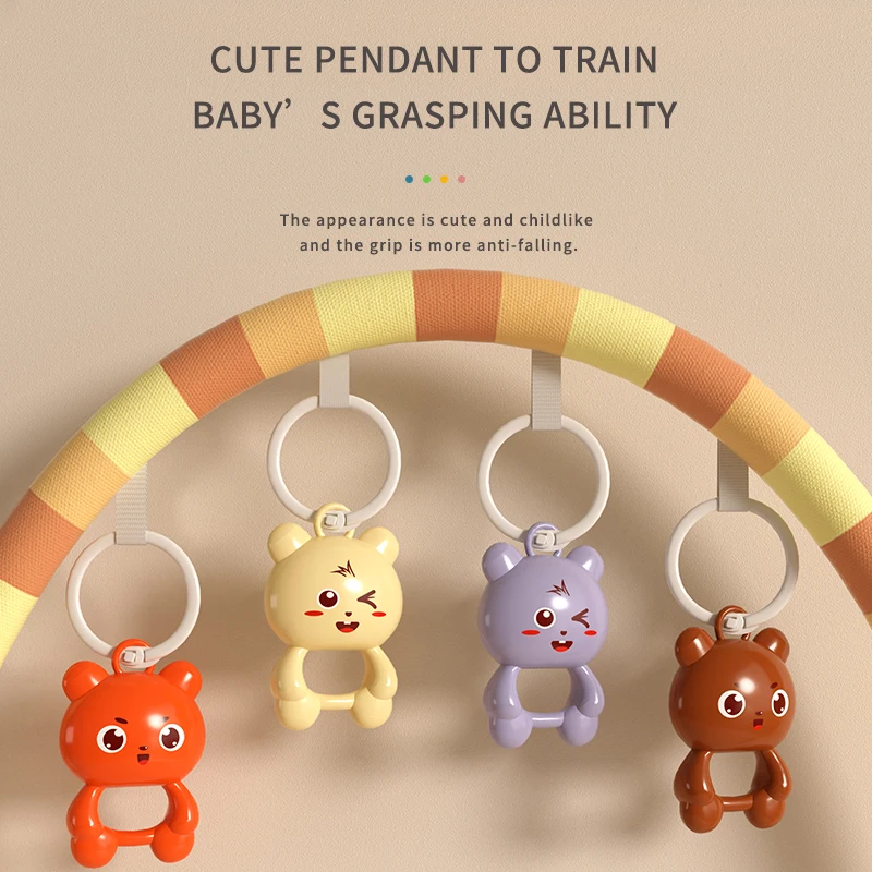 Piano con pedal para bebé, estante de fitness multifuncional, sonajero para bebé de 0 a 1 año, juguete para bebés