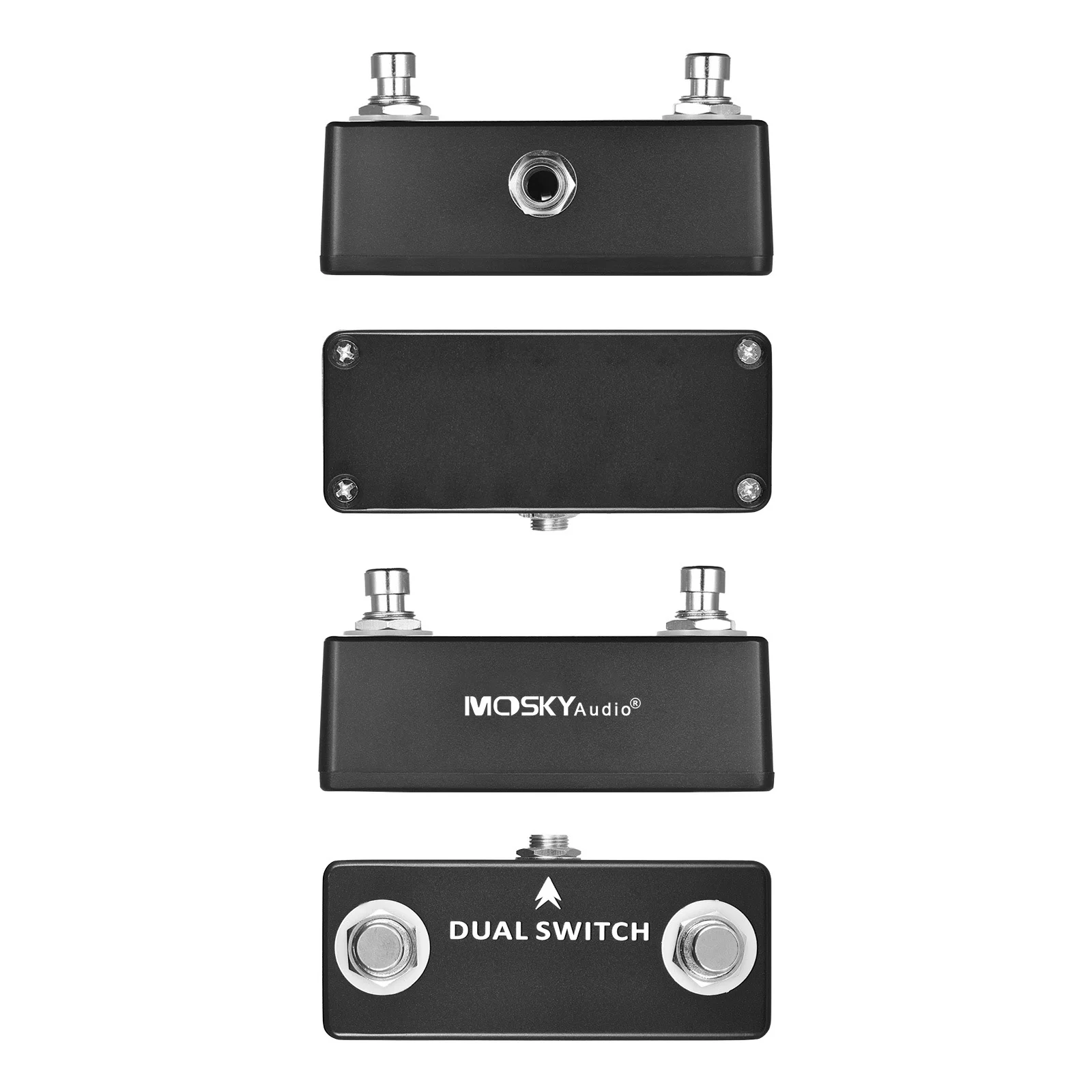 MOSKYAudio DUAL SWITCH Dual Footswitch Foot Switch Pedal Full Metal Shell