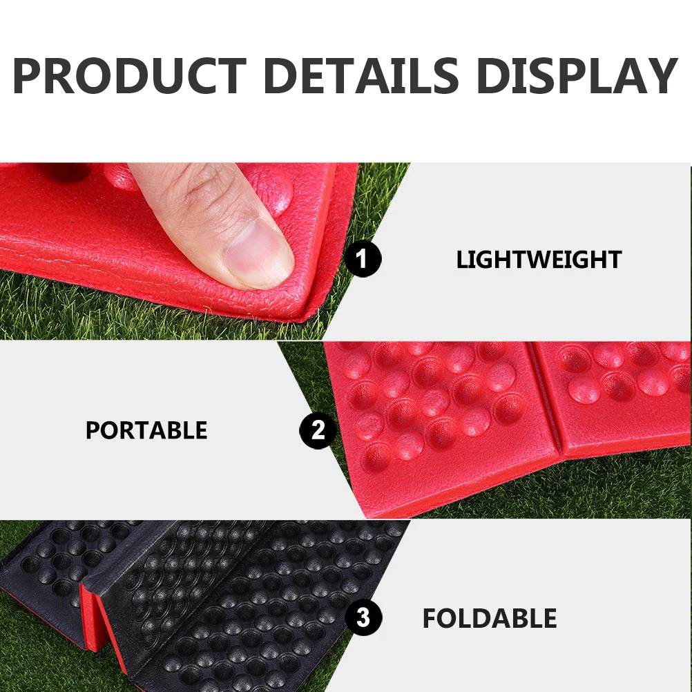 

3pcs Outdoor Portable Picnic Mat Xpe Thickened Waterproof Foldable Camping Seat Cushion For Beach Park Picnic Blanket