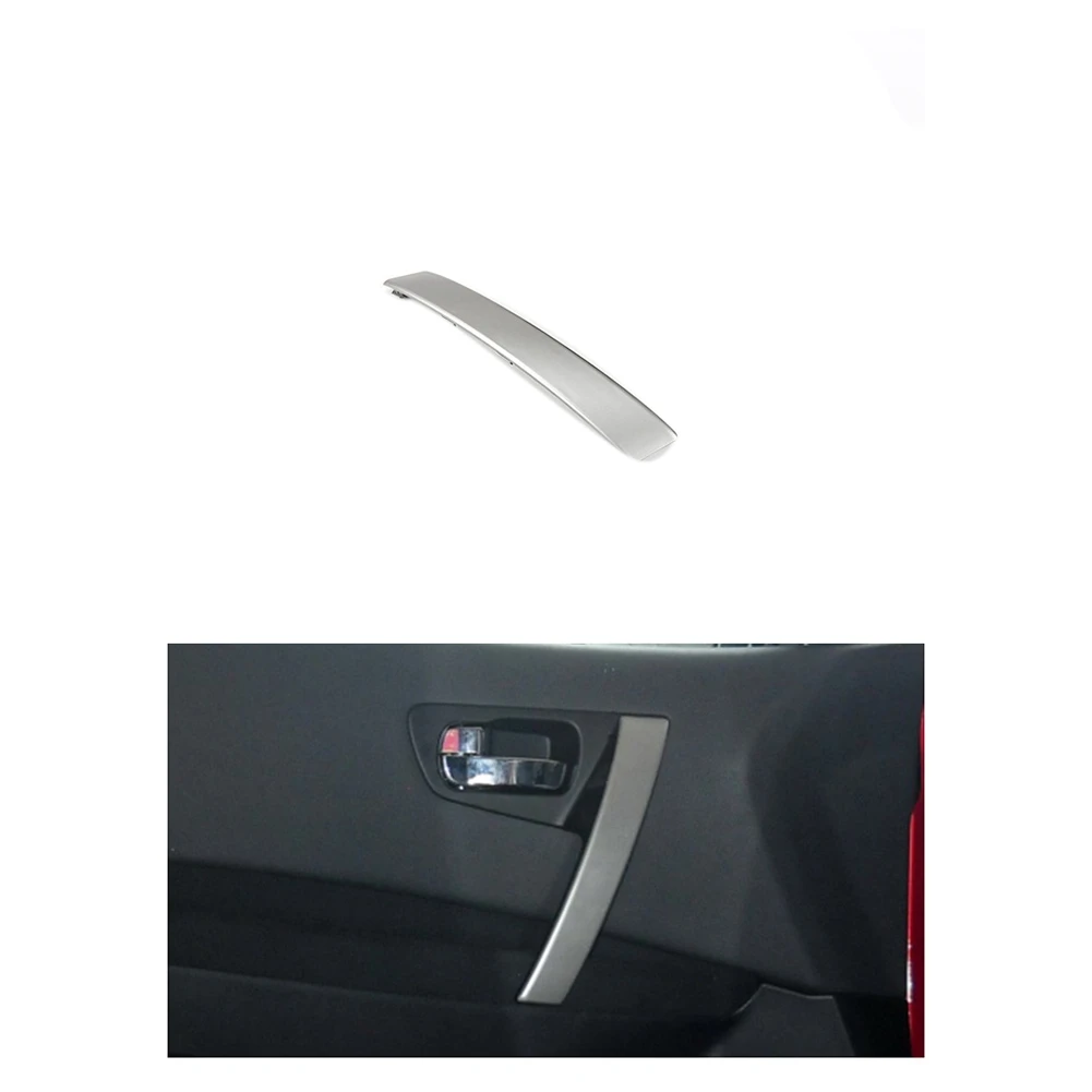 Car Interior Door Handles Inner Base Parts for Nissan Qashqai 2008-2015 Silver Right